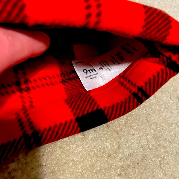 Carter’s Buffalo Plaid two piece baby pajamas 9M NWT - Picture 6 of 7